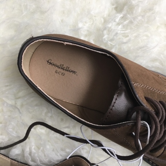 Goodfellow Javier Oxford Buck Shoe Faux Suede New - Picture 4 of 4